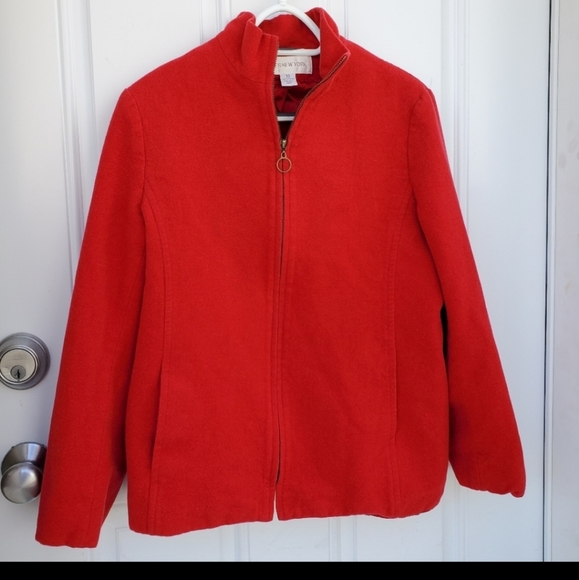 Jones New York Red wool Jacket - Picture 1 of 5